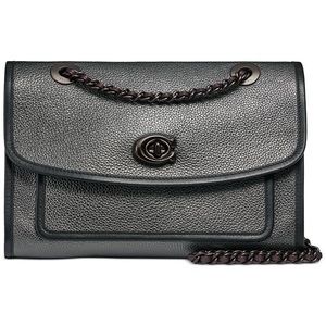 Coach metallic leather Parker bag